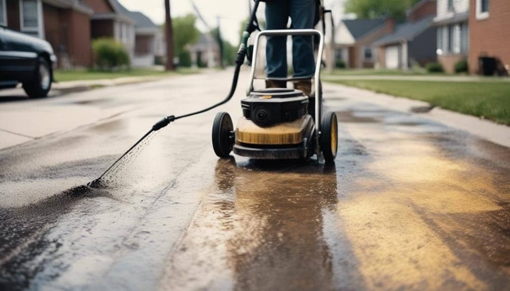 detroit style driveway pressure washing